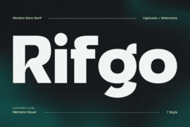 Modern Rifgo Font