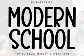 Modern School Font