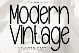 Modern Vintage Font