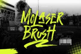 Molaser Brush Font