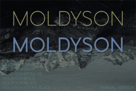 Moldyson Font Family