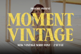 Moment Font Family