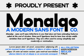 Monalqo Font Family