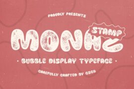 Monaz Stamp Demo Font