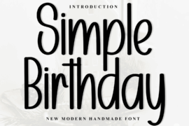 Monday Birthday Font