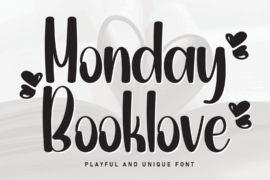 Monday Booklove Font