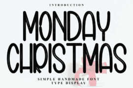 Monday Christmas Font
