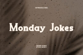 Monday Jokes Demo Font