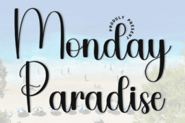 Monday Paradise Font