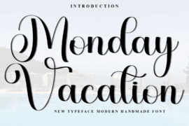 Monday Vacation Font