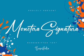 Monetera Signatura Font