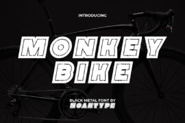 Monkey Bike Demo Font