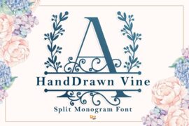 Monogram Handdrawn Vine Font