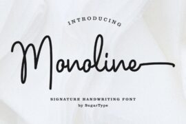 Monoline Personal Font