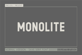 Monolite Font