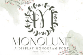 Monoluxe Monogram Font
