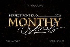 Monthy Ordinals Script DEMO Font