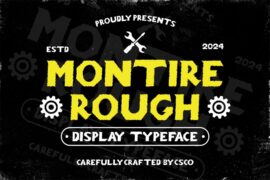 Montire Rough Demo Font