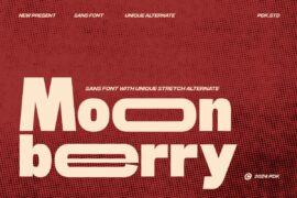 Moon Berry DEMO Font