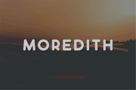 Moredith Font