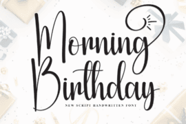 Morning Birthday Font