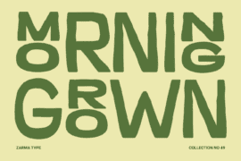 Morning Grown Demo Font