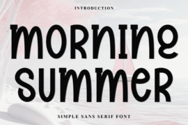 Morning Summer Font