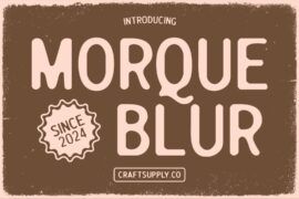 Morque Blur Demo Font