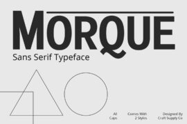 Morque Demo Font