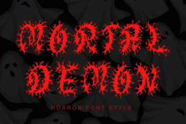 Mortal Demon Demo Font