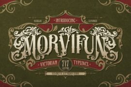 Morvifun Expanded Font
