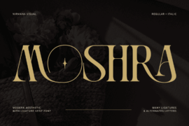 Moshra Aesthetic Demo Font