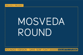 Mosveda Round Font