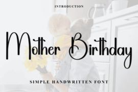 Mother Birthday Font