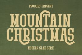 Mountain Christmas Font