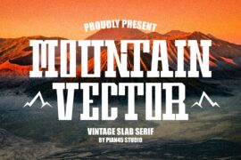 Mountain Vector Font