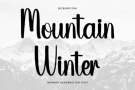 Mountain Winter Font