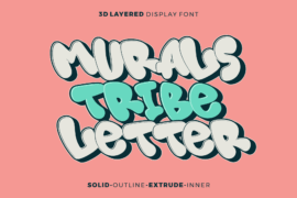 Murals Tribe Letter Font Family