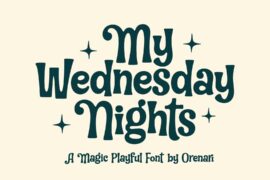 My Wednesday Nights Font