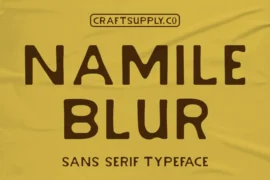 Namile Blur Demo Font
