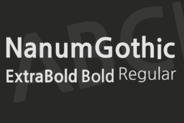 NanumGothic Font Family