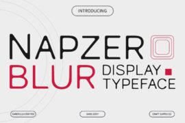 Napzer Blur Demo Font