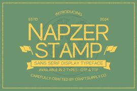 Napzer Stamp Demo Font