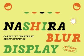 Nashira Blur Demo Font