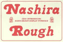 Nashira Rough Demo Font