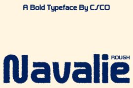 Navalie Rough Demo Font
