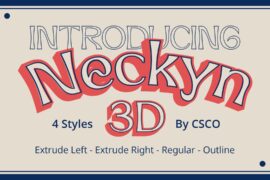 Neckyn 3D Demo Font