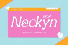 Neckyn Pixel Demo Font