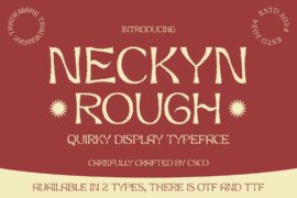 Neckyn Rough Demo Font