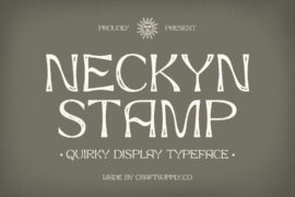 Neckyn Stamp Demo Font
